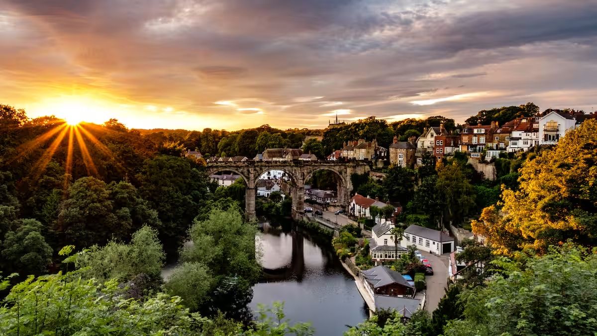 Knaresborough viaduct near family accommodation Harrogate