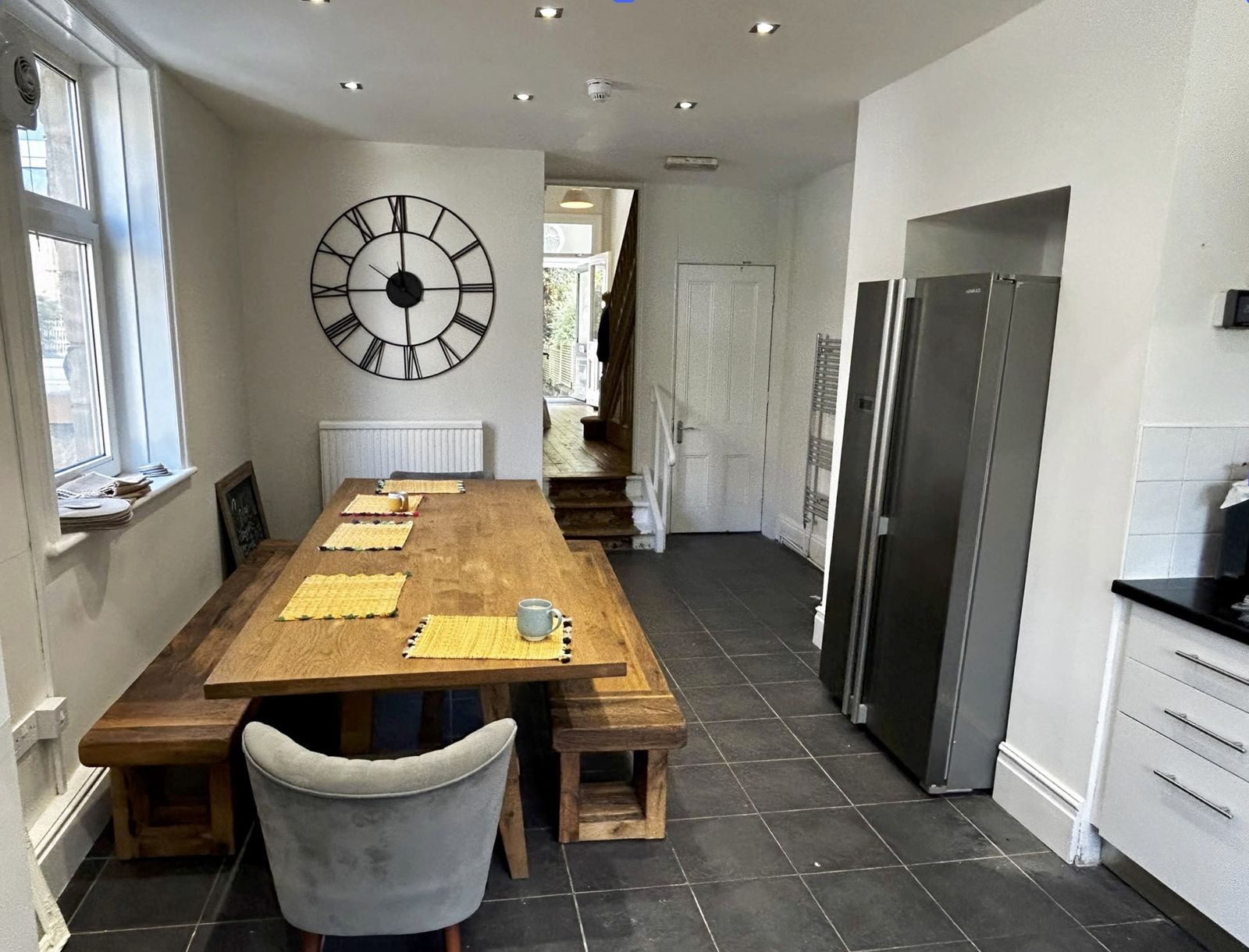Kitchen at contractor accommodation Harrogate